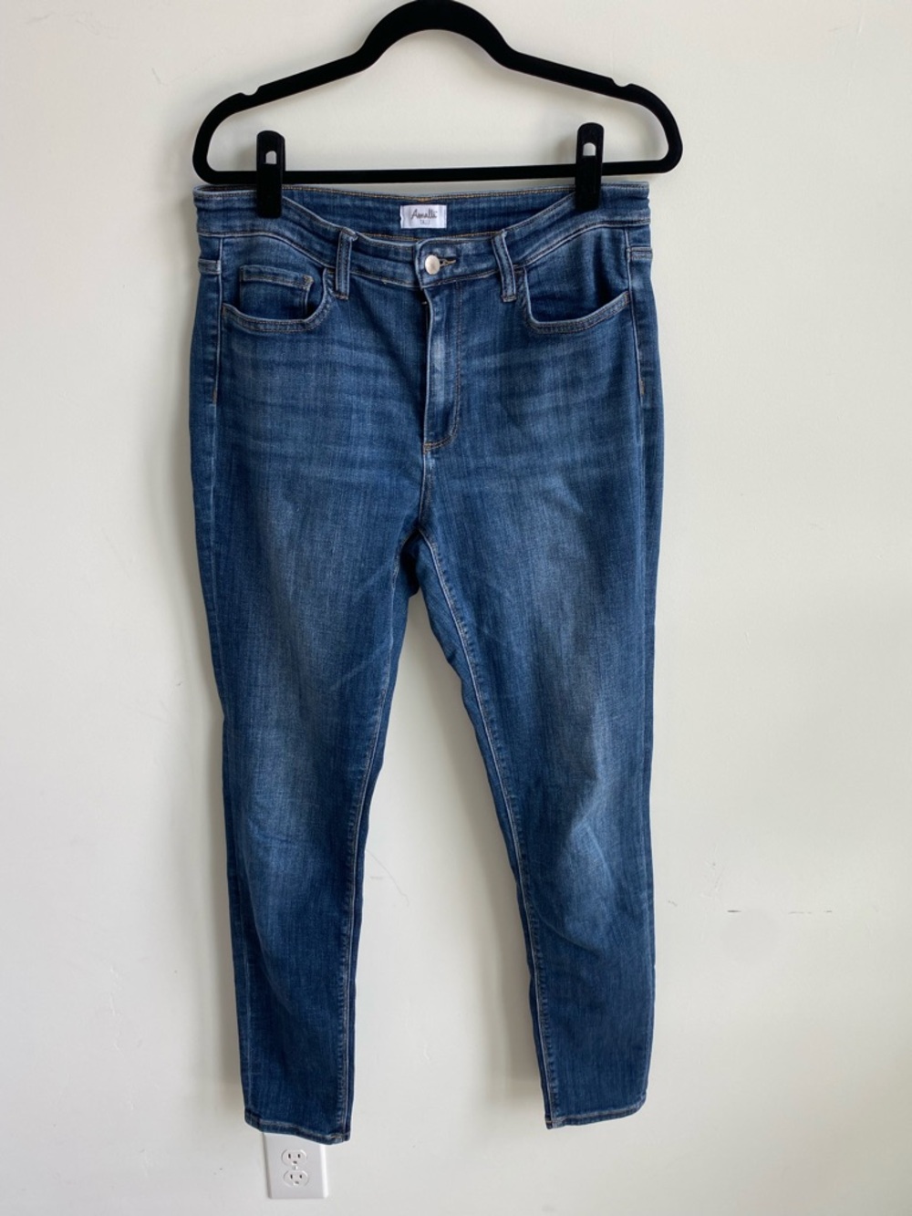 Amalli Talli Women's Mid Blue Stretch Skinny Jeans